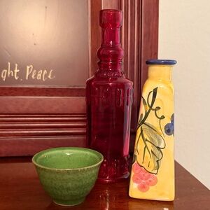 Colorful Ceramic and Glass Home Accent Set